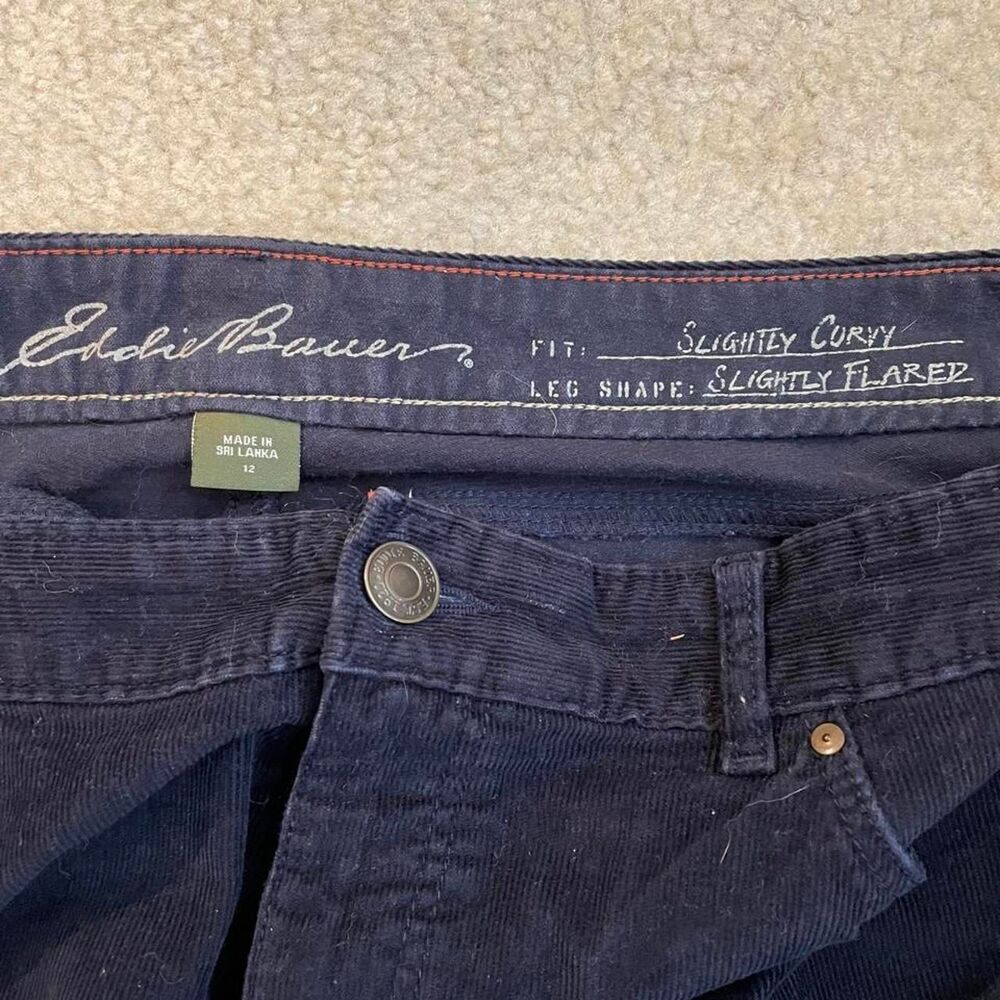 Eddie-bauer Women's Navy and Black Trousers - Picture 4 of 5